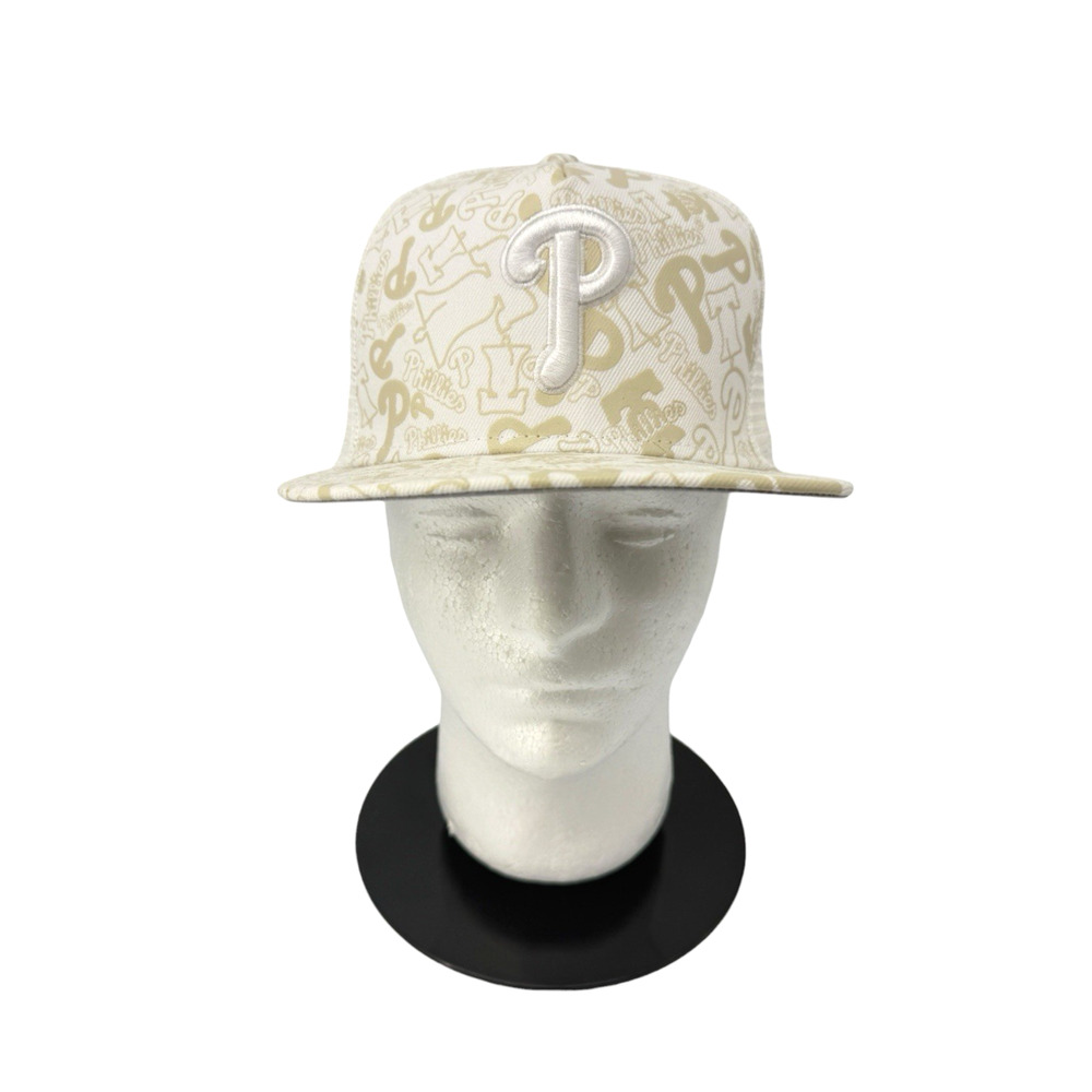 Philadelphia Phillies New Era Logo Dunes A-Frame Trucker 9FIFTY Snapback Hat/Cap